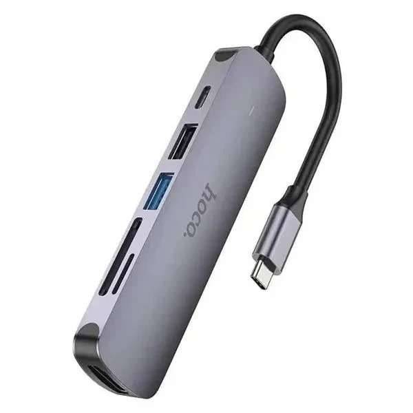 HB28 Type-C multi-function converter(HDTV+USB3.0+USB2.0+SD+TF+PD)