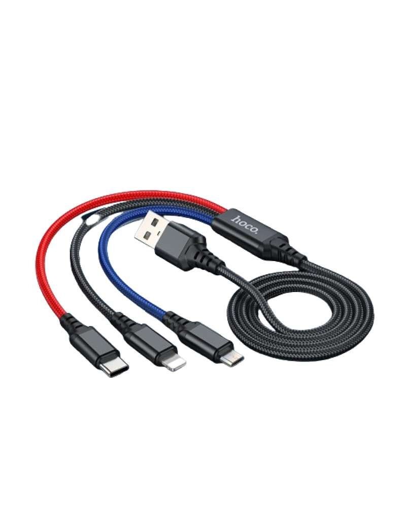 Hoco X76 Super, 3-in-1 fast charging data cable Price In BangladeshHoco X76 Super, 3-in-1 fast charging data cable Price In Bangladesh:fast charging data cable