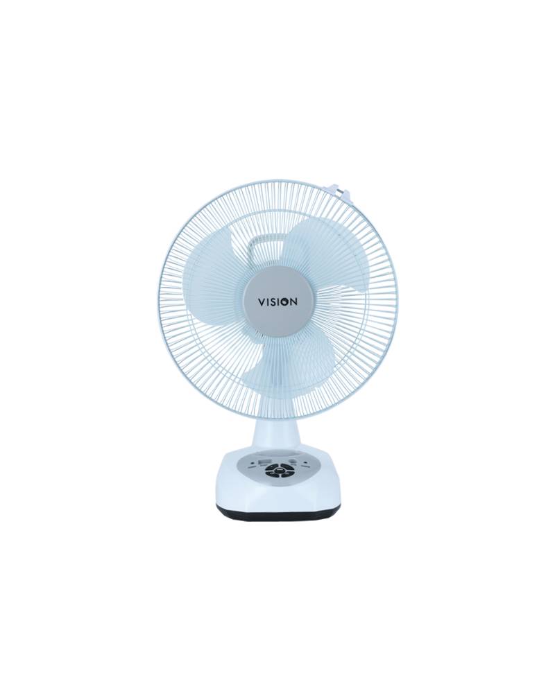 Buy VISION Rechargeable Fan 12" White | USB Charger