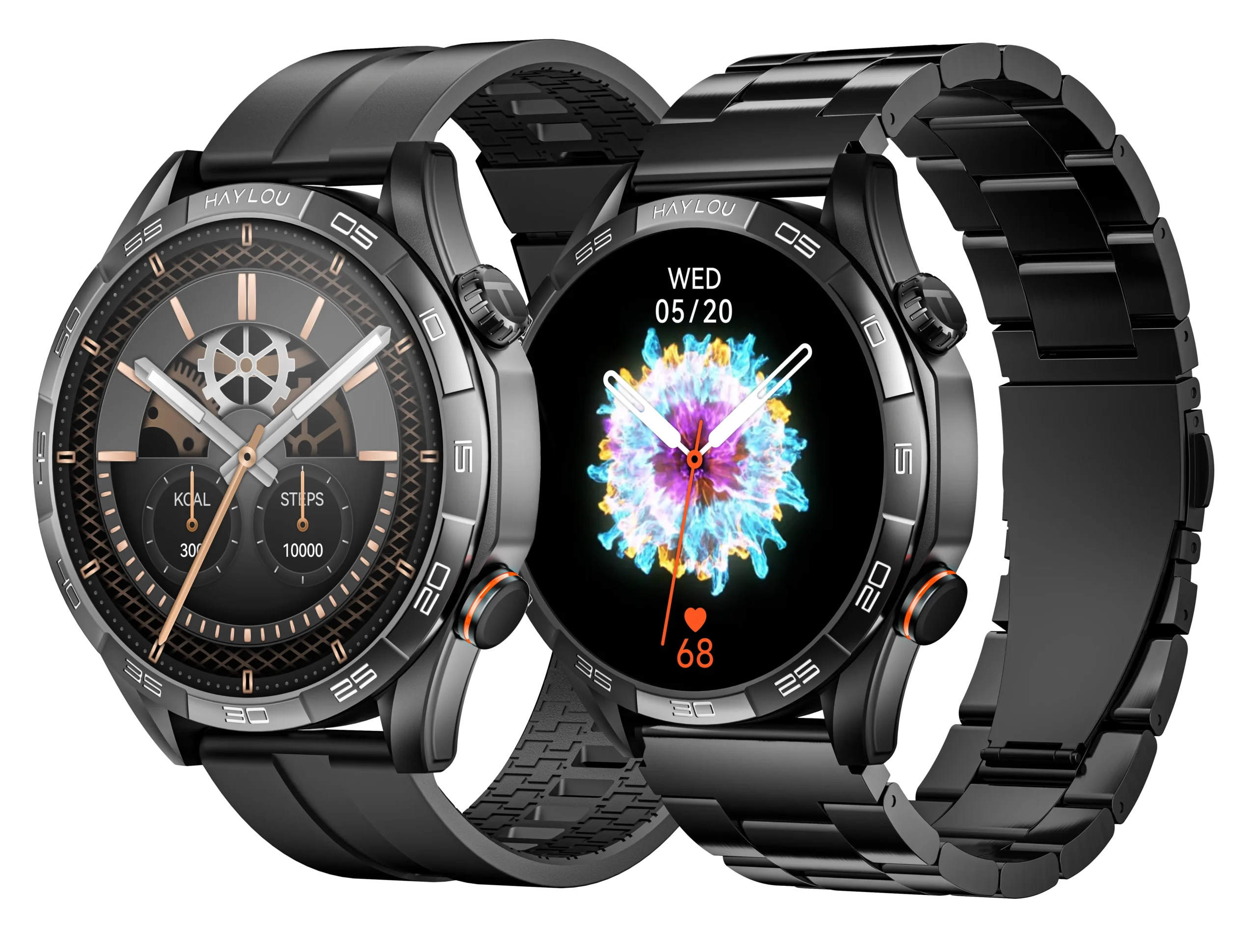 HAYLOU Solar 5 Smartwatch (Metallic + Silicone Strap)
